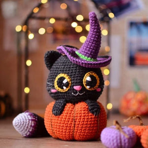 Cat Pumpkin Halloween Toy
